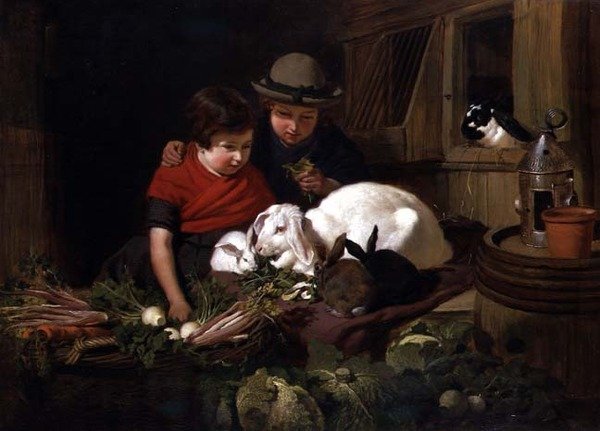 Kaninfantaster av John Frederick Herring Senior