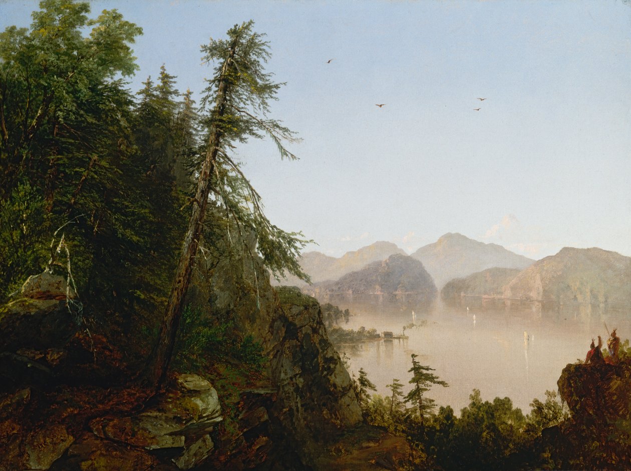 Längs Hudson, 1852. av John Frederick Kensett