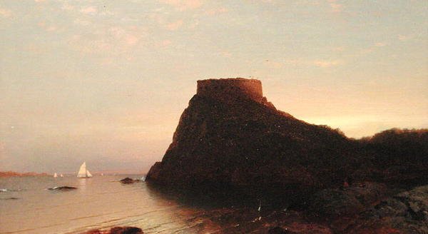 Fort Dumpling, Rhode Island av John Frederick Kensett