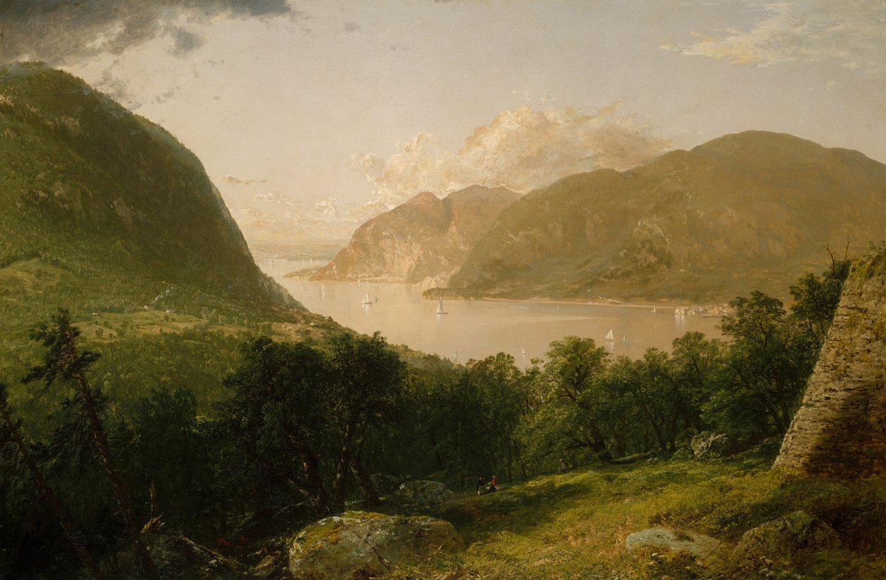 Hudson River Scene av John Frederick Kensett