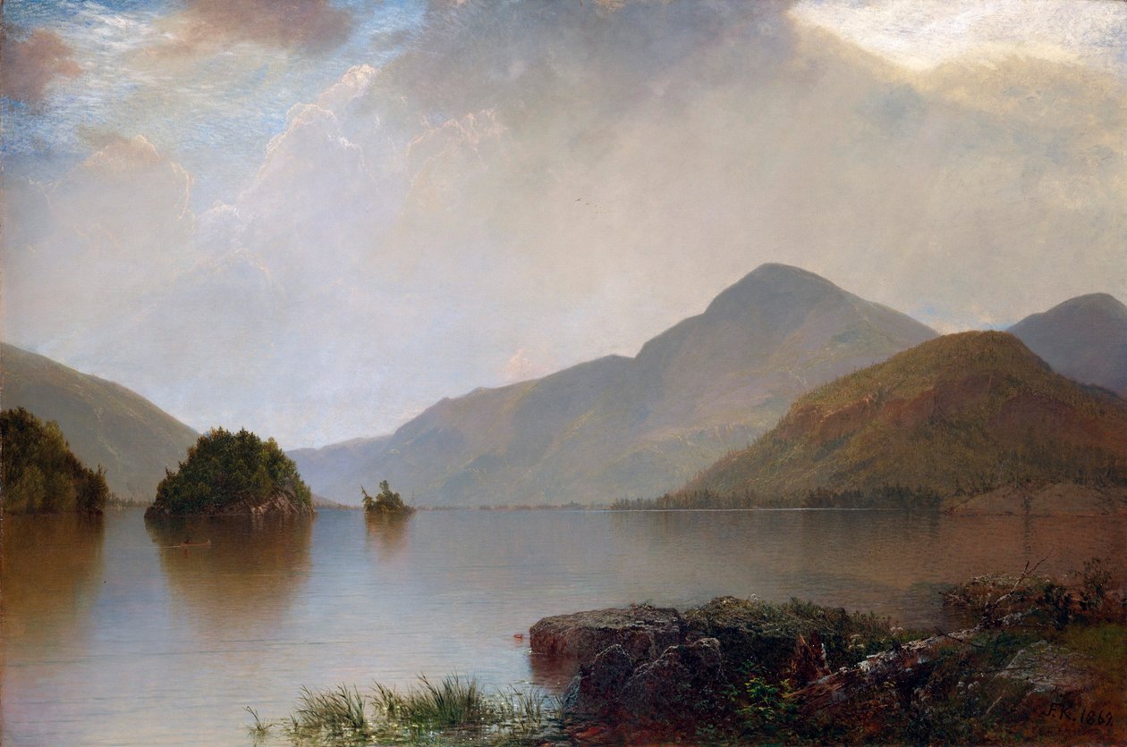 Lake George av John Frederick Kensett