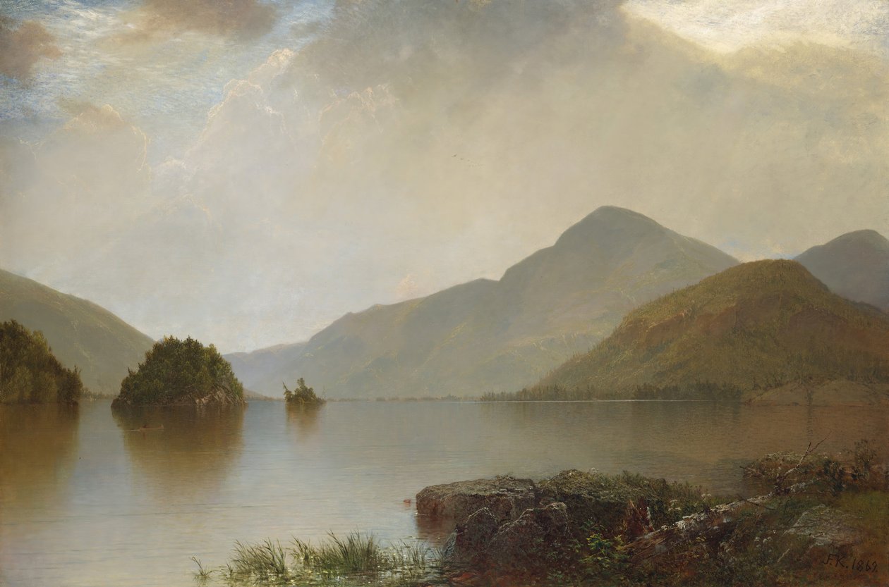 Lake George, 1869. av John Frederick Kensett