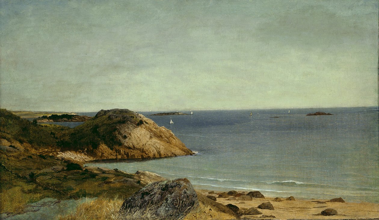 Klippiga kusten, ca. 1860. av John Frederick Kensett