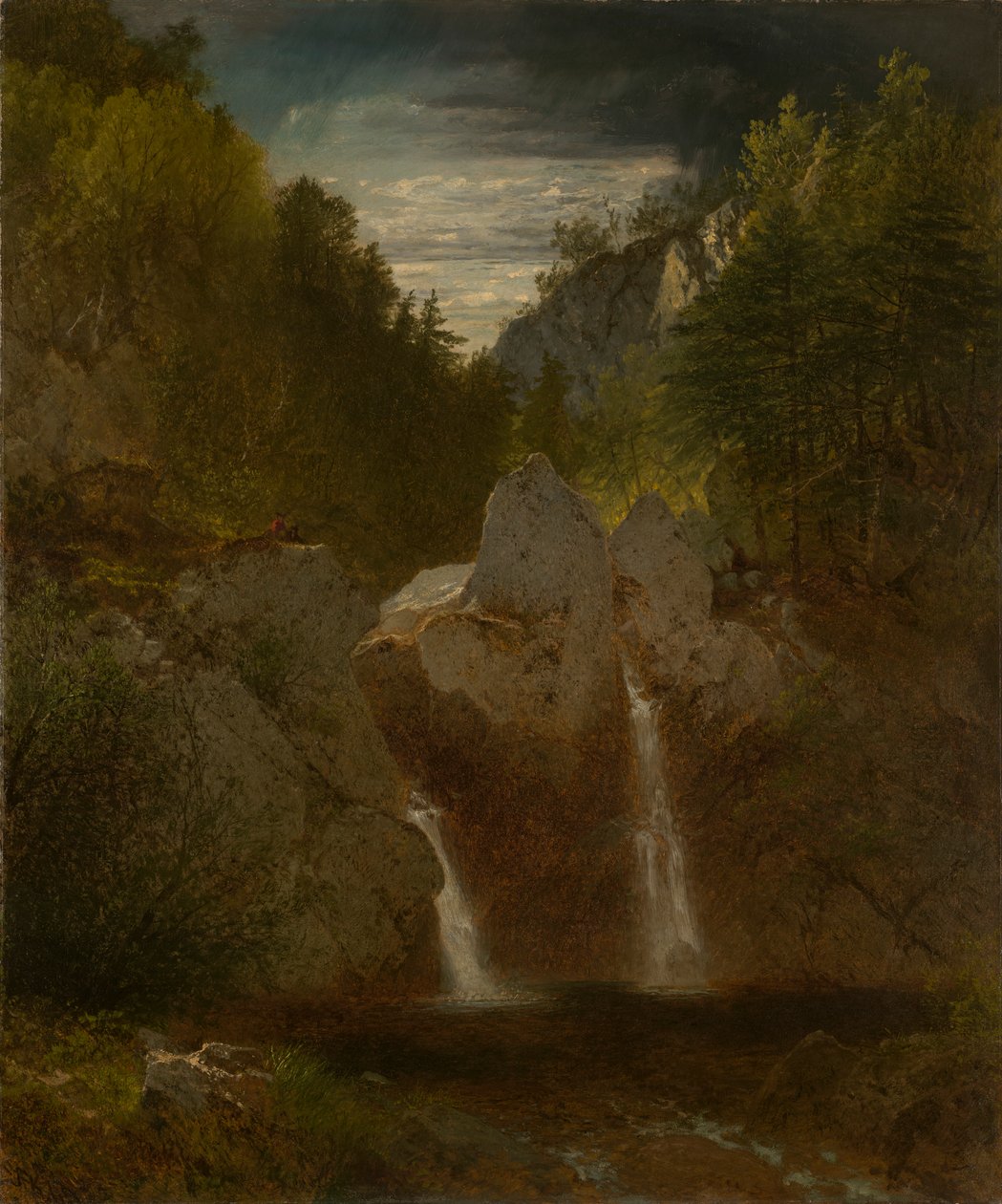 Rocky Pool, Bash-Bish Falls av John Frederick Kensett