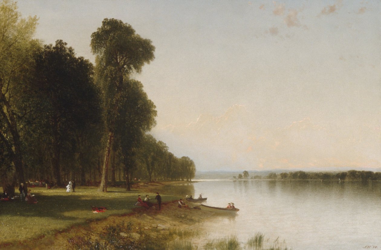 Sommardag på Conesus Lake, 1870 av John Frederick Kensett