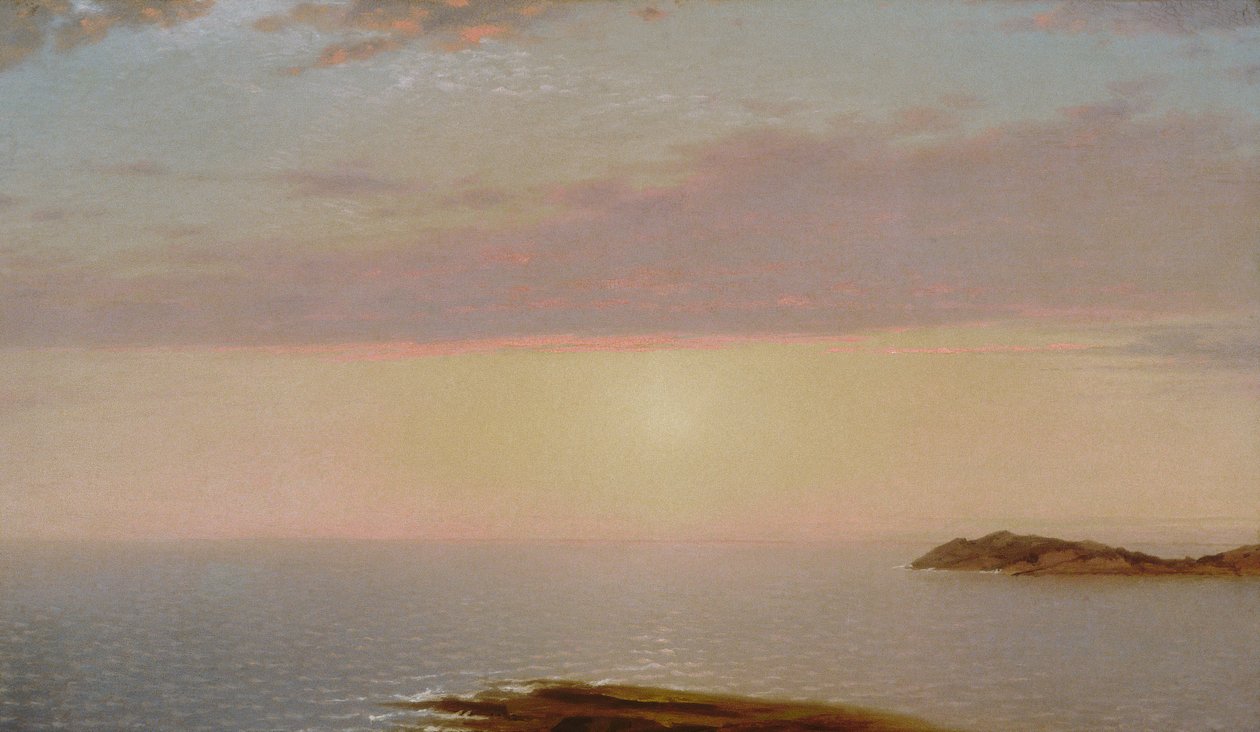 Solnedgång, 1872. av John Frederick Kensett