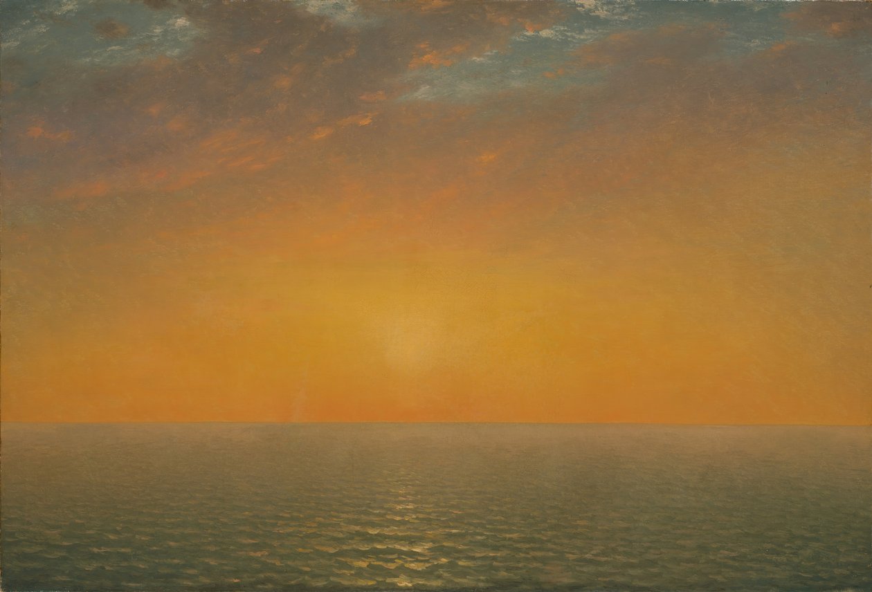 Solnedgång på havet, 1872. av John Frederick Kensett