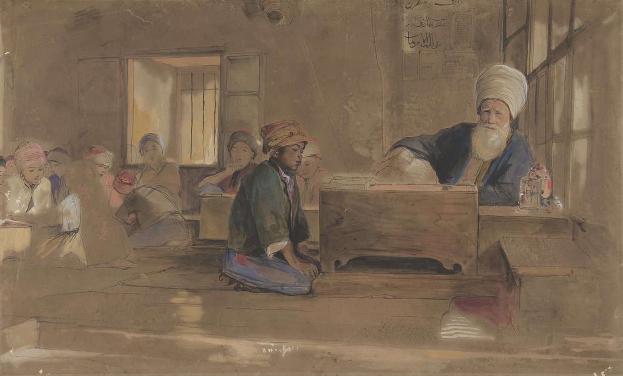 Arabiska skolan, 1841-51. av John Frederick Lewis