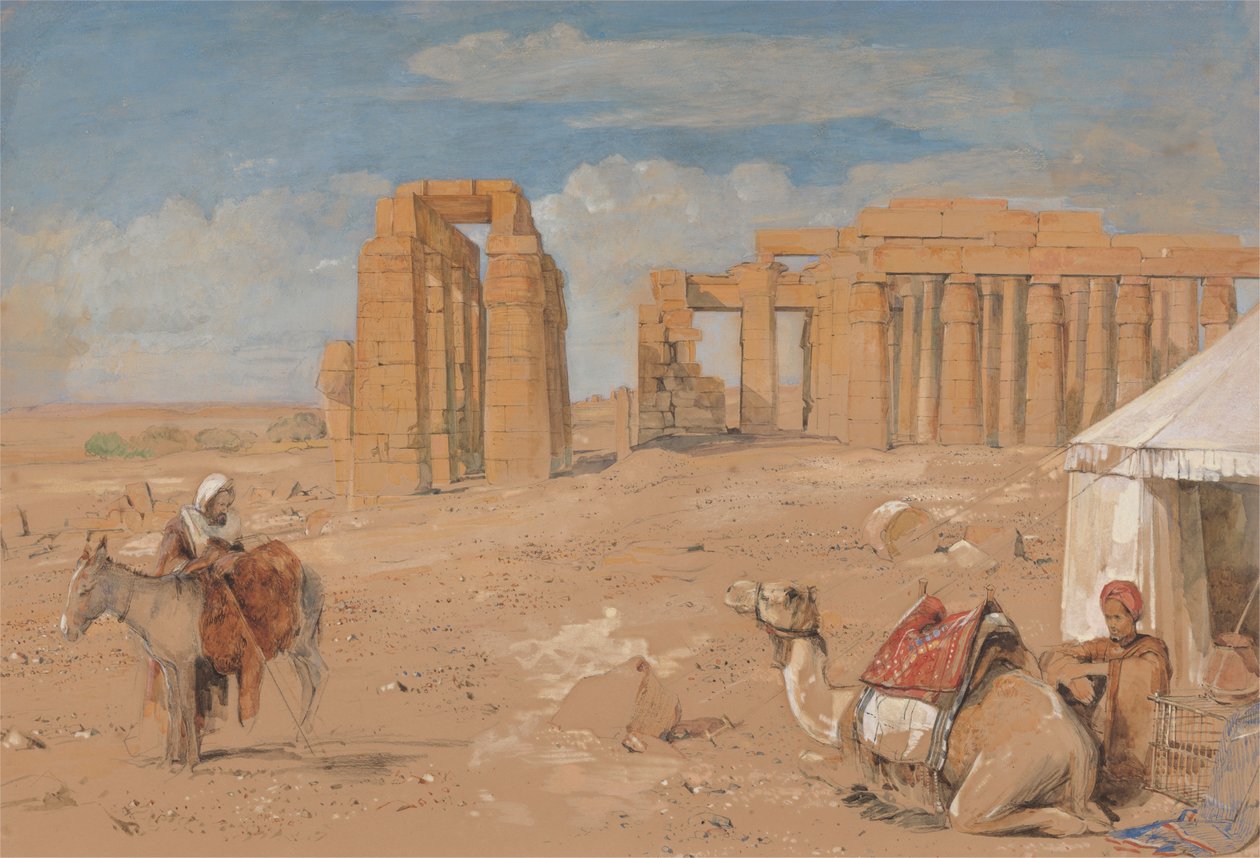 Ramesseum i Thebe av John Frederick Lewis