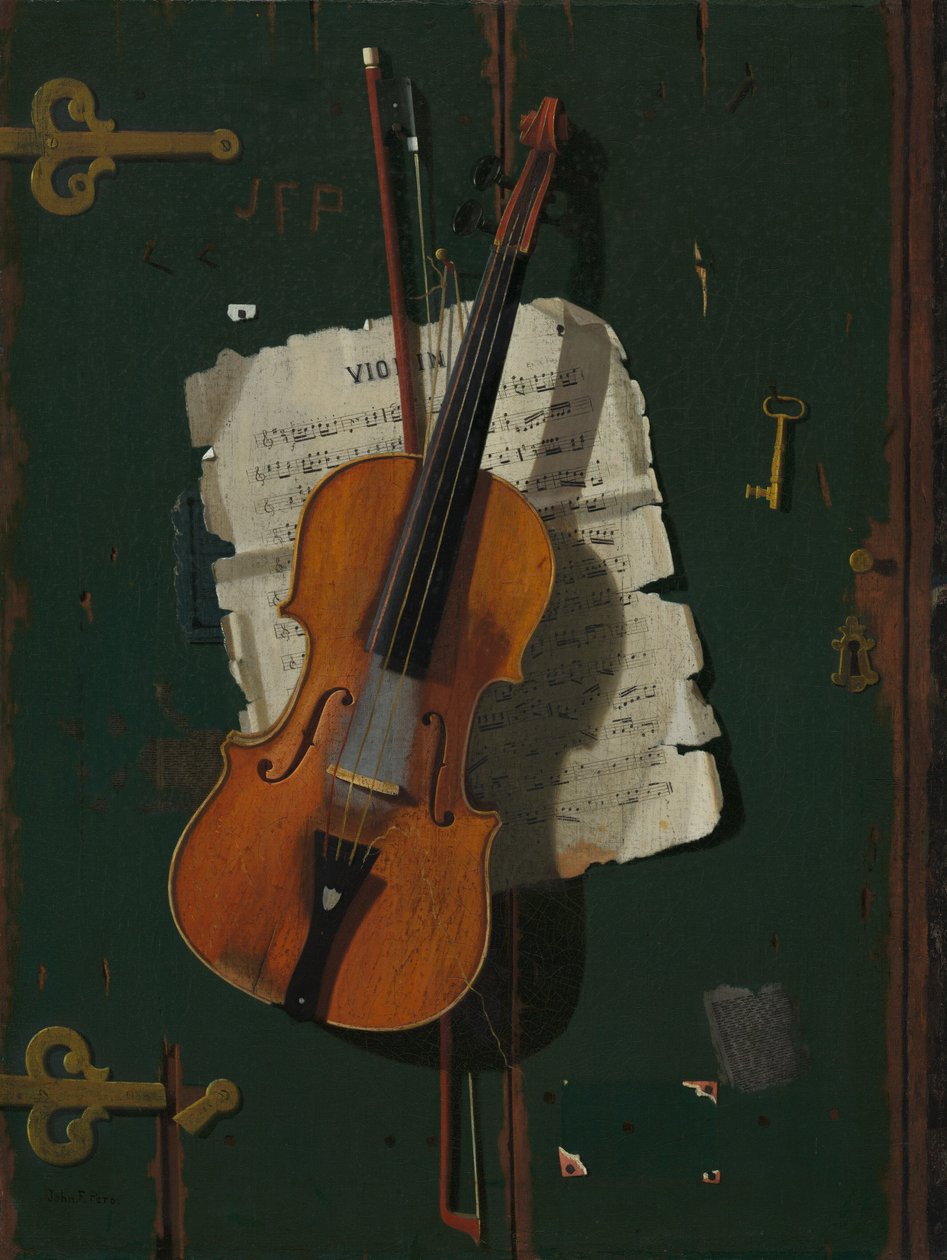 Den gamla fiolen, ca. 1890. av John Frederick Peto
