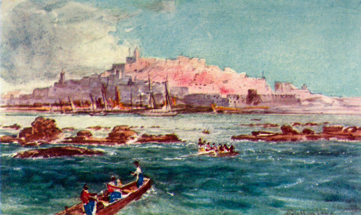 Joppa från havet, 1902. av John Fulleylove