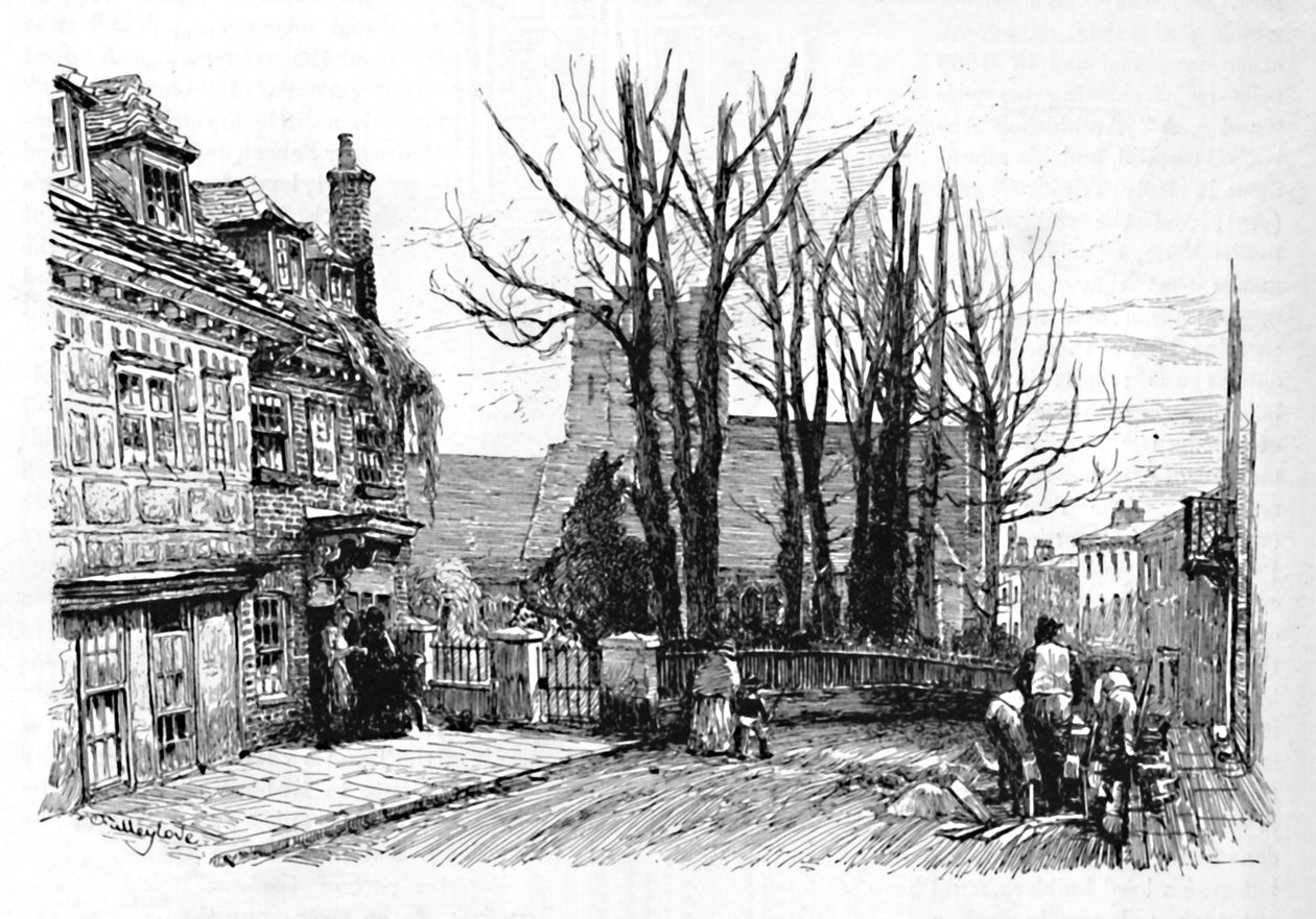 Quarry Street, med St. Marys, 1886 av John Fulleylove