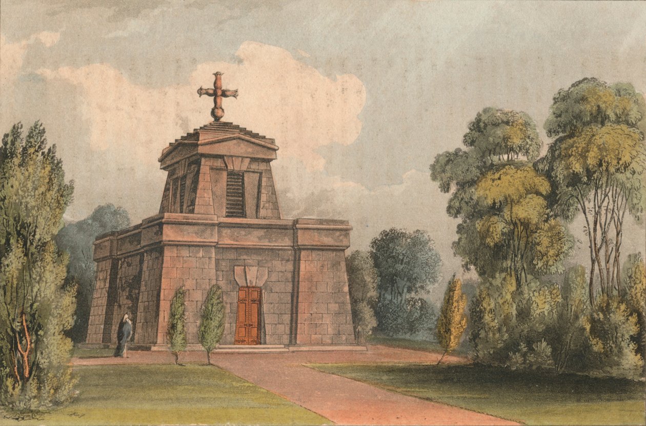 Mausoleet i Trentham, 1824. av John Gendall