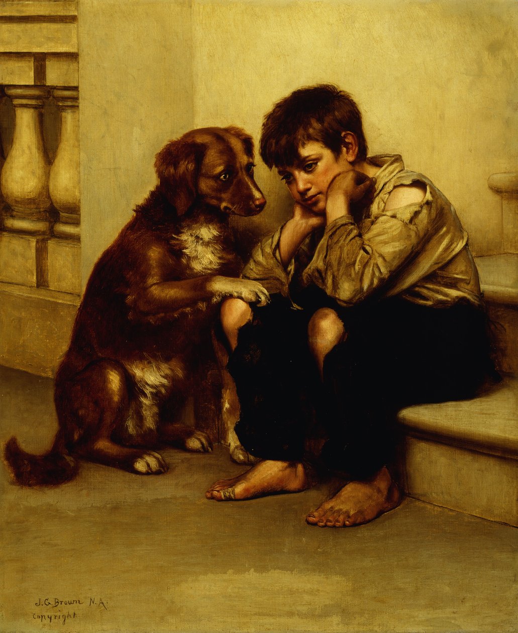 Bästa vänner, av John George Brown