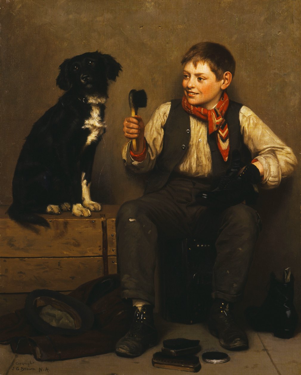 Kan inte luras, av John George Brown