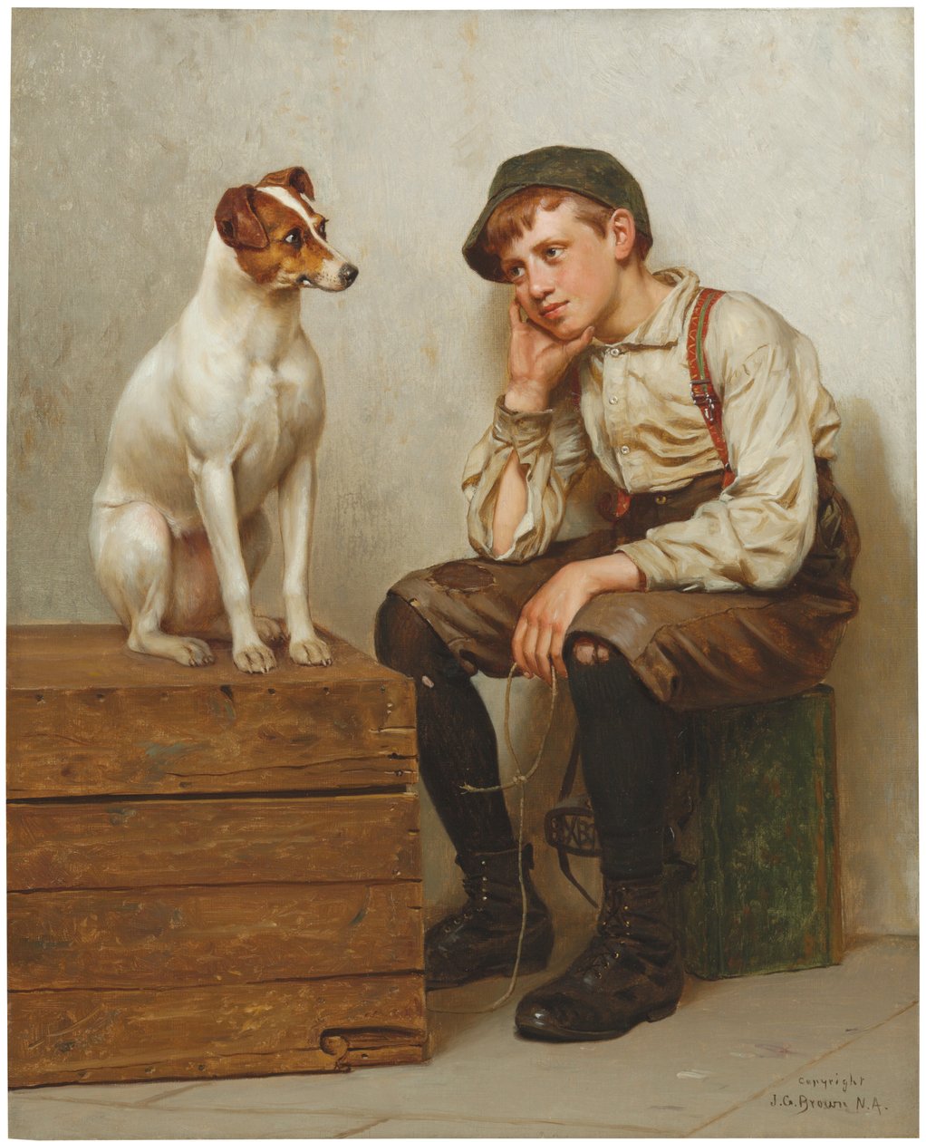 Ömsesidig beundran, 1898 av John George Brown