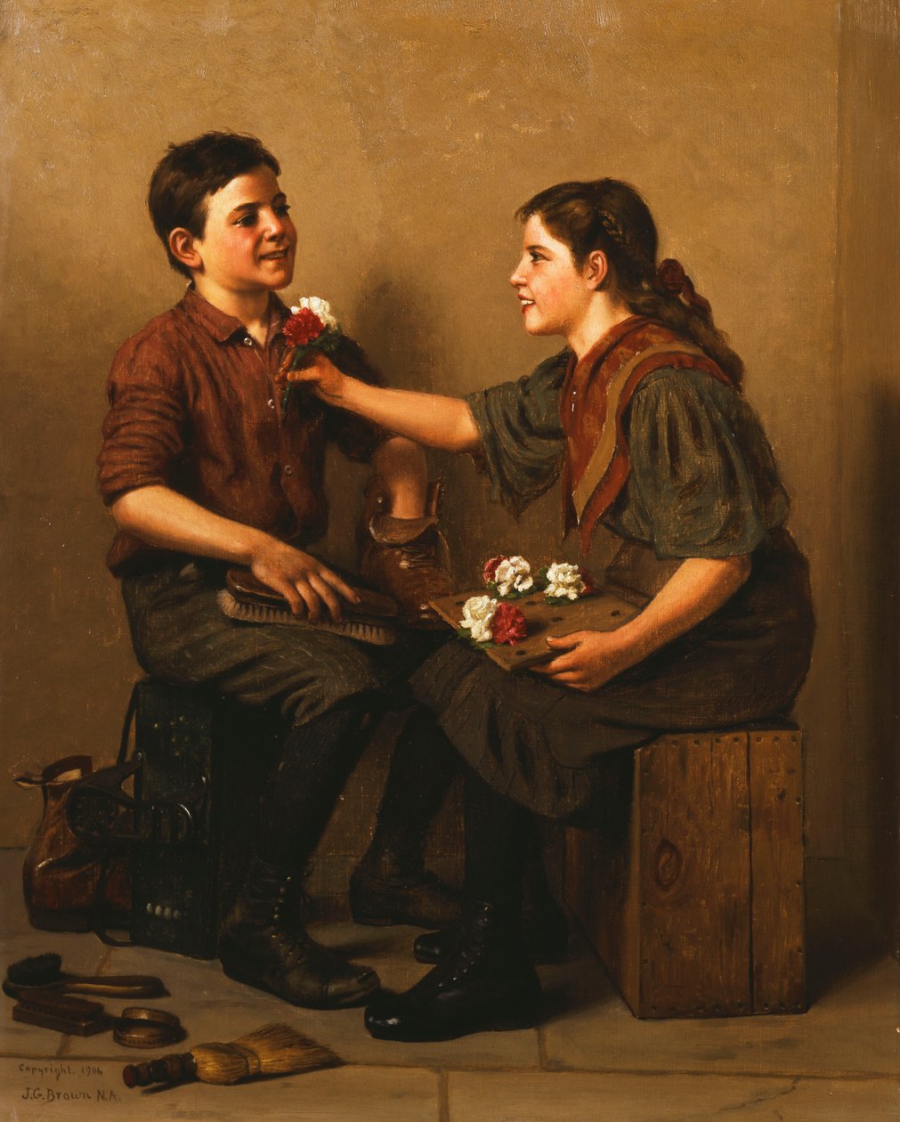 Only a Nickel, Joe, 1906 av John George Brown