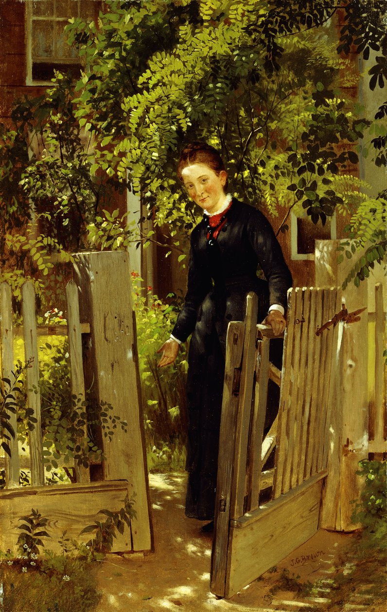 Gå in, av John George Brown