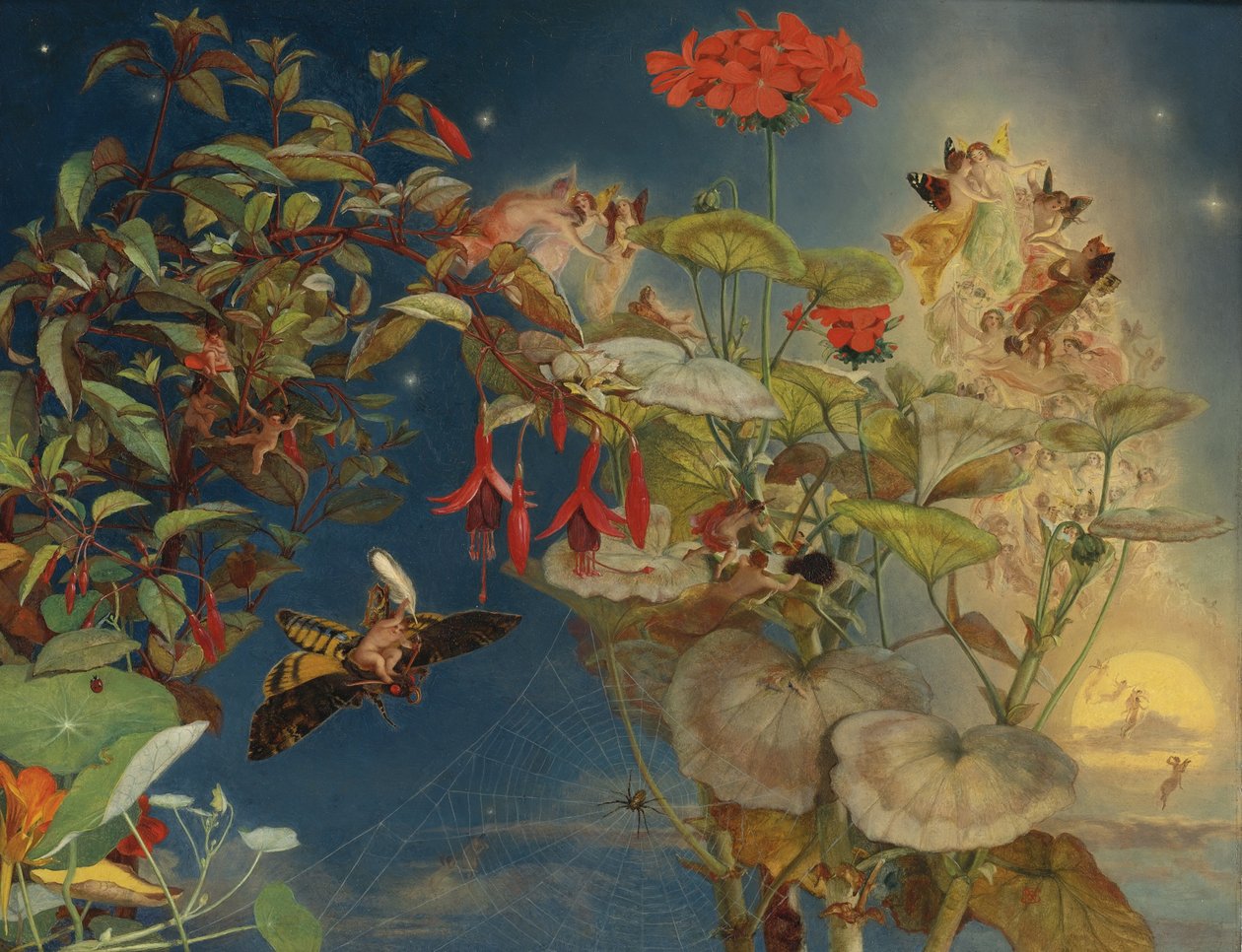 Midsommarnätter älvor av John George Naish