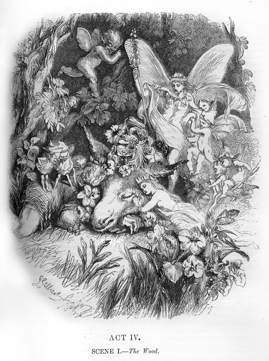 En midsommarnattsdröm av William Shakespeare av John Gilbert