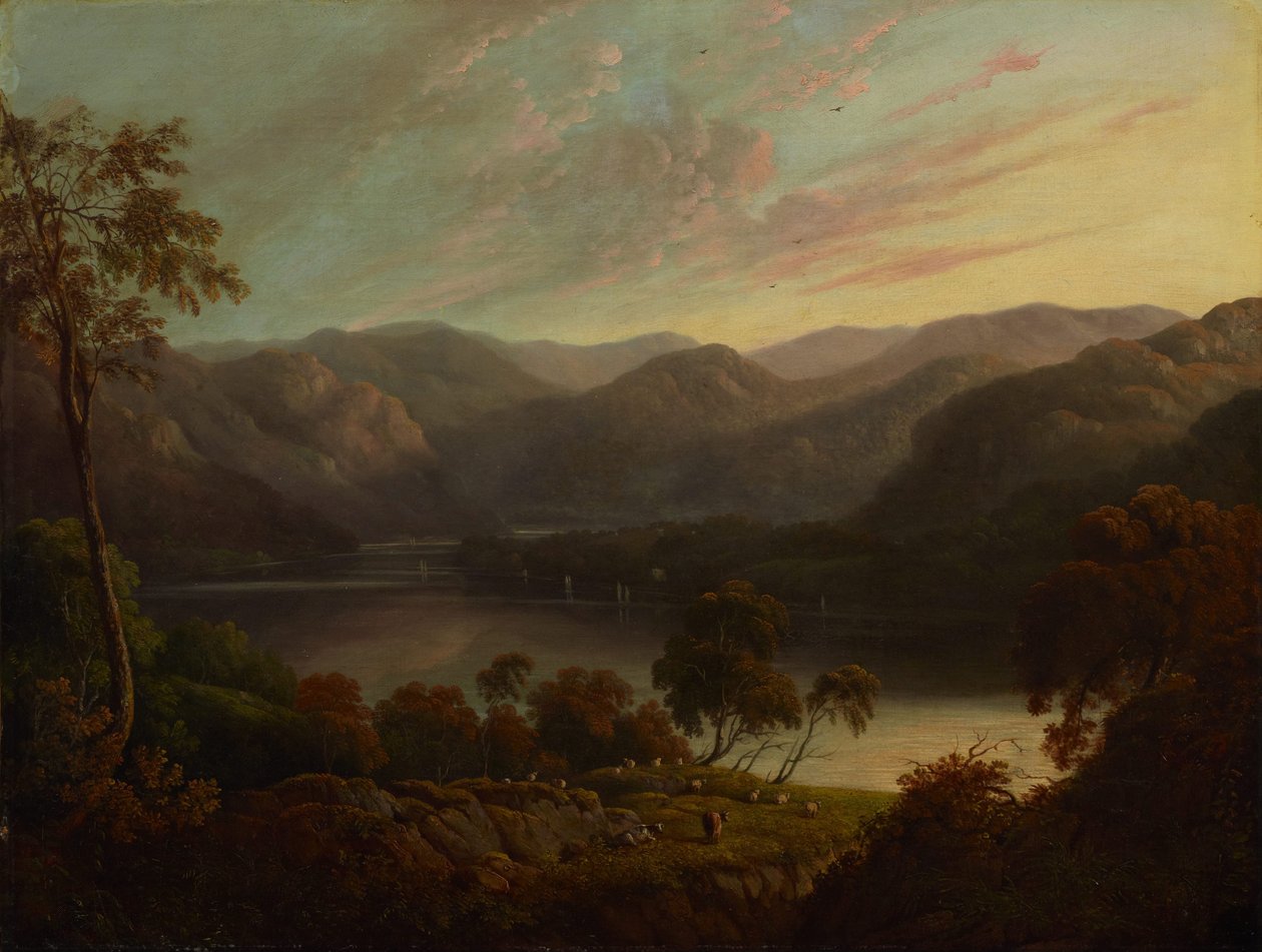 Landskapsvy i Cumberland av John Glover