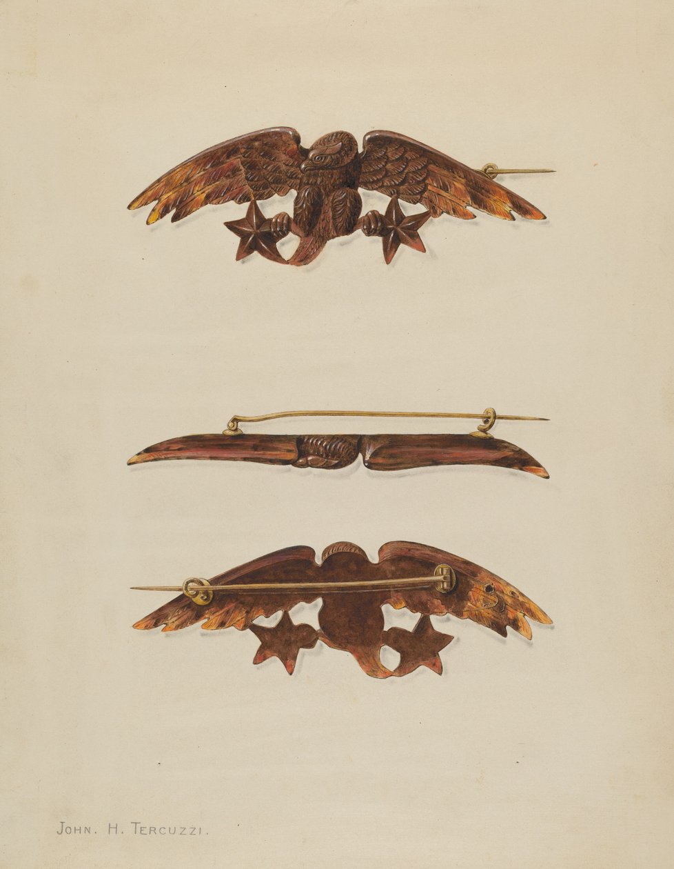 Brosch av John H. Tercuzzi