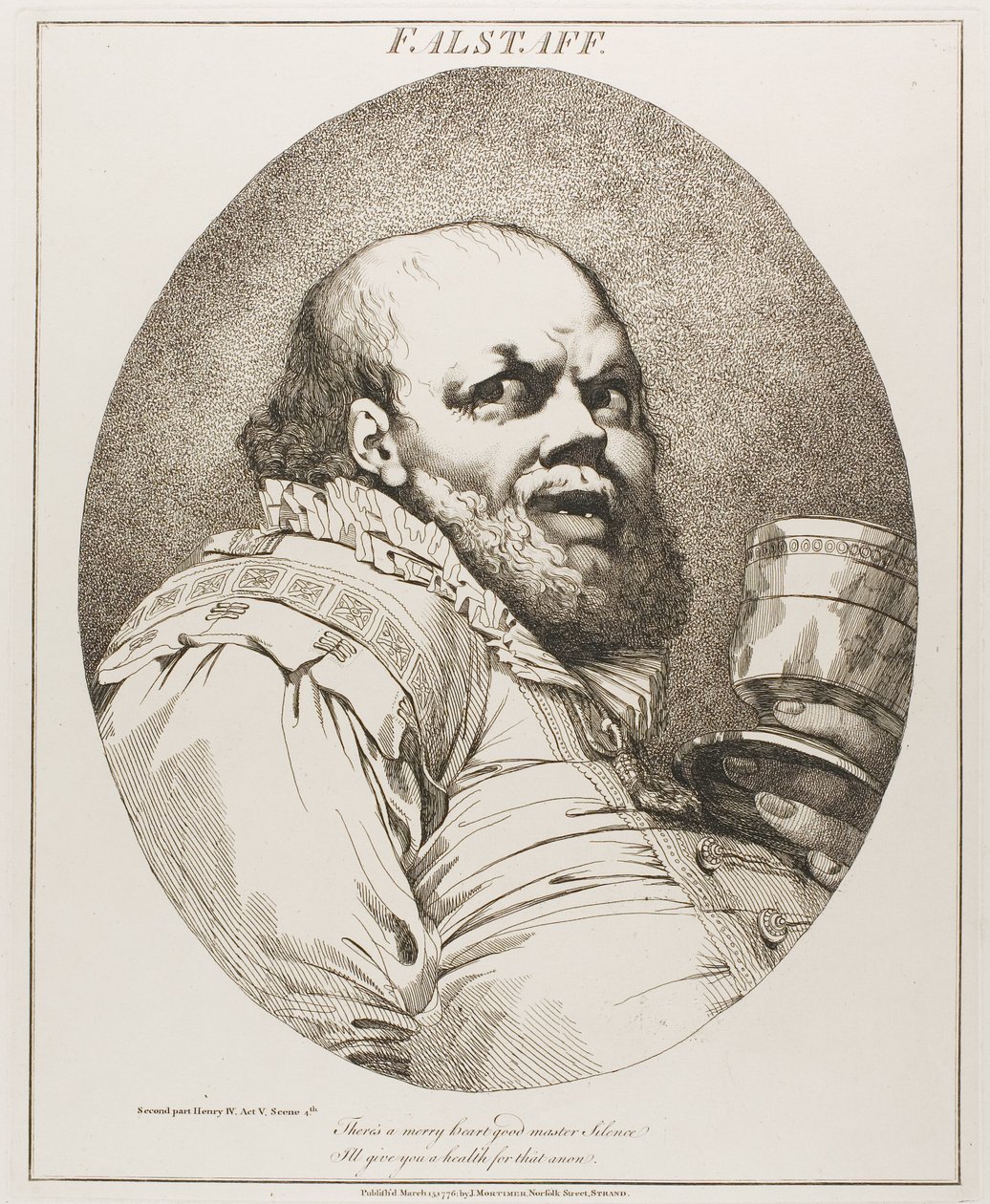 Falstaff av John Hamilton Mortimer