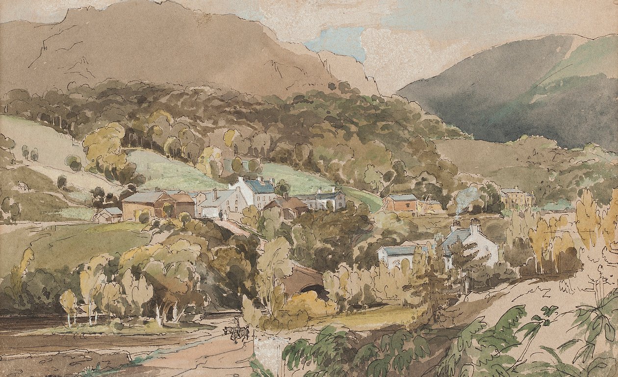 Clappersgate, 1812 (wc kwenye karatasi)swed av John Harden