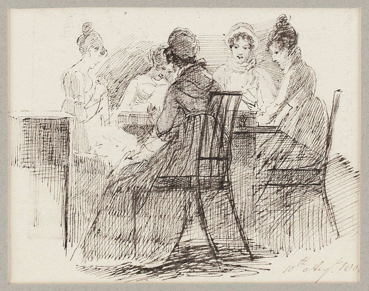 Sittande grupp, 1808 av John Harden