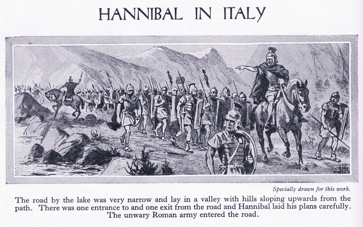 Hannibal i Italien, ca 1950 av John Harris Valda