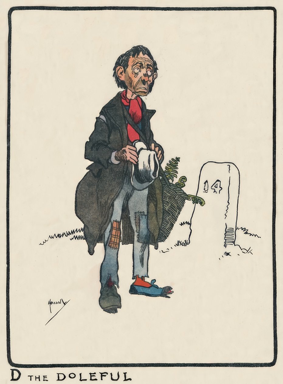 D the Doleful / J. Hassall / Zeichnung, 1903 av John Hassall
