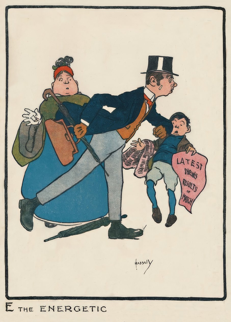 E the Energetic / J. Hassall / teckning, 1903 av John Hassall