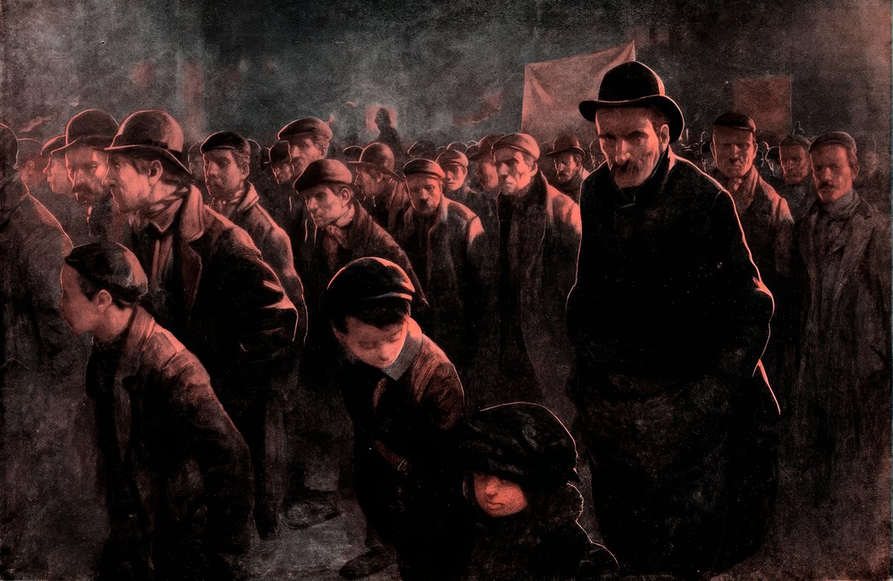 De arbetslösa / J. Hassall / Zeichnung, ca. 1911 av John Hassall