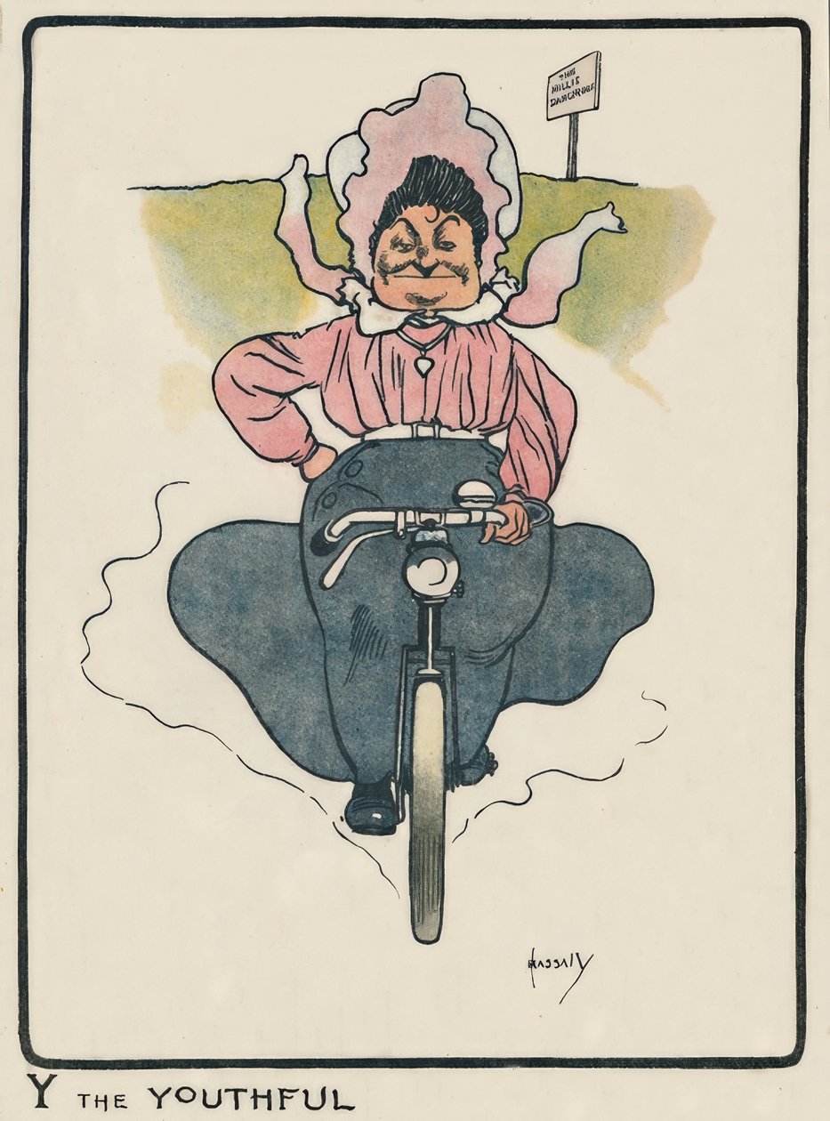 Y den ungdomliga / J. Hassall / Teckning, 1903 av John Hassall