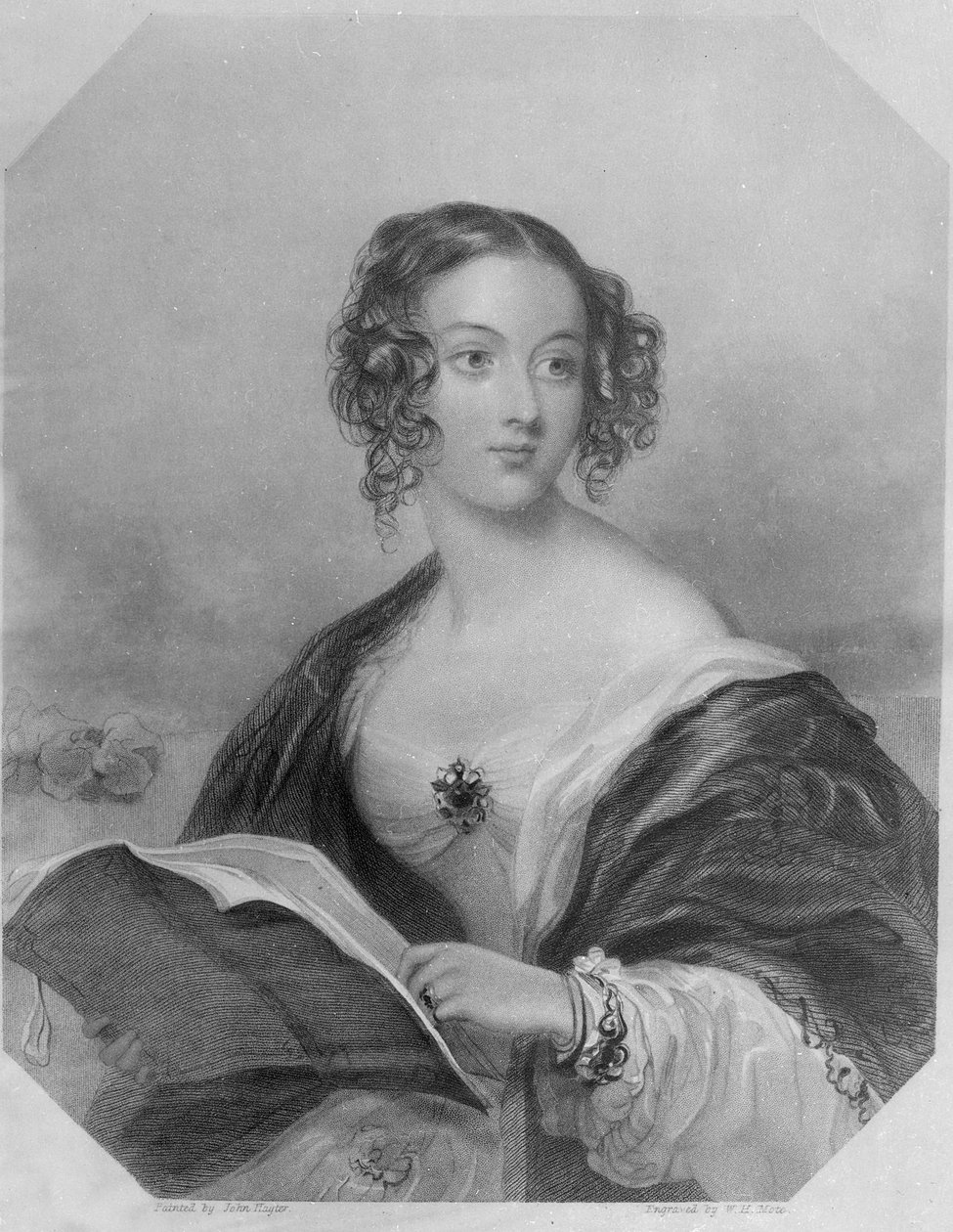 Emily Mary, grevinna Cowper (gravyr) av John Hayter
