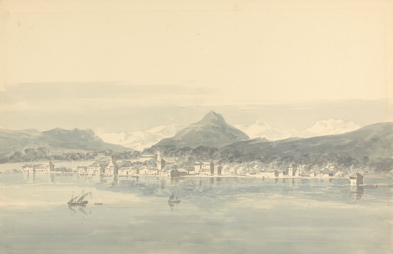 En stad vid Genèvesjön av John Henderson