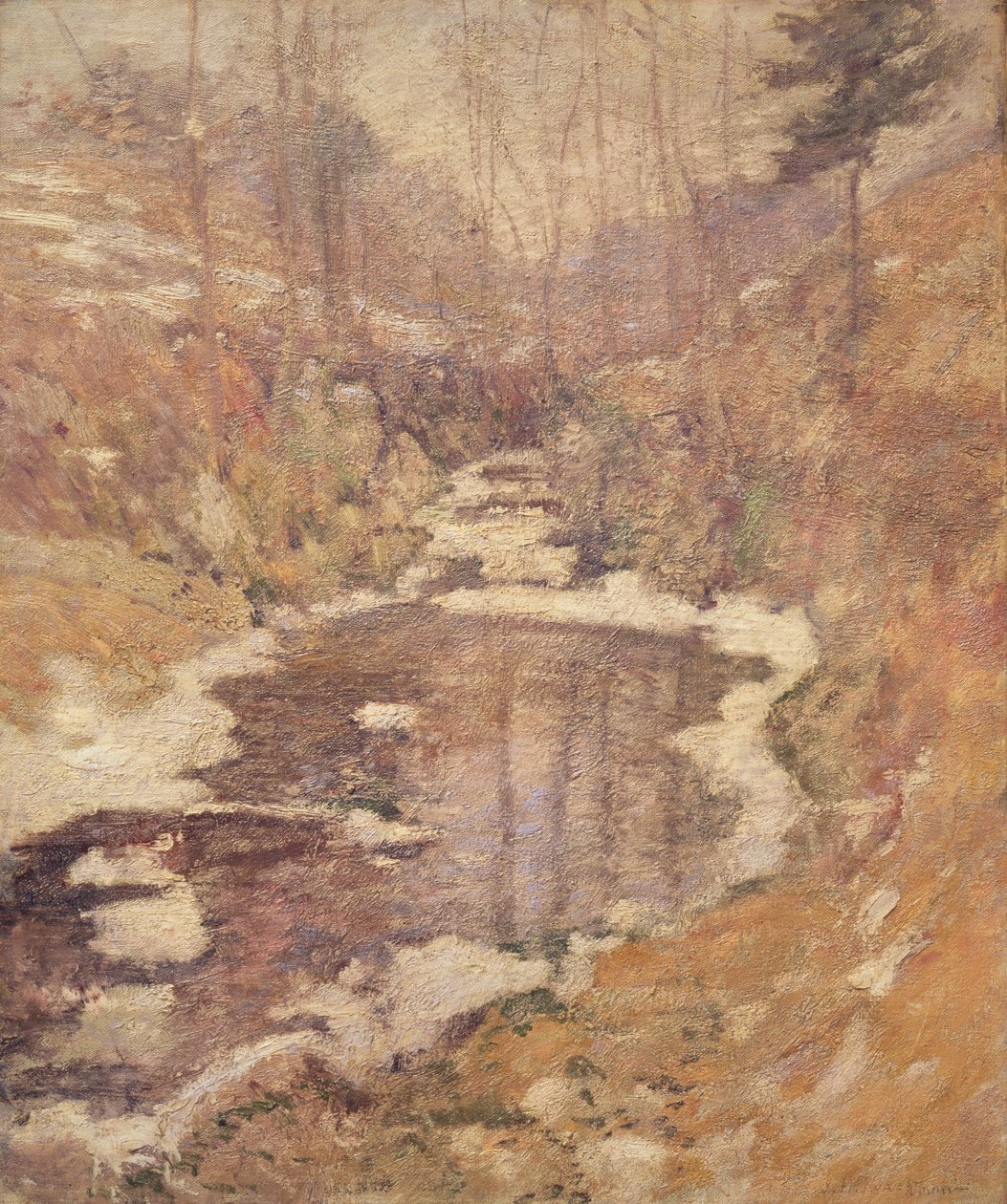 Hemlock Pool, ca 1900 av John Henry Twachtman