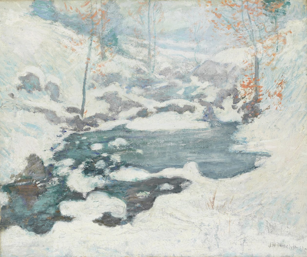 Icebound, c.1889 av John Henry Twachtman