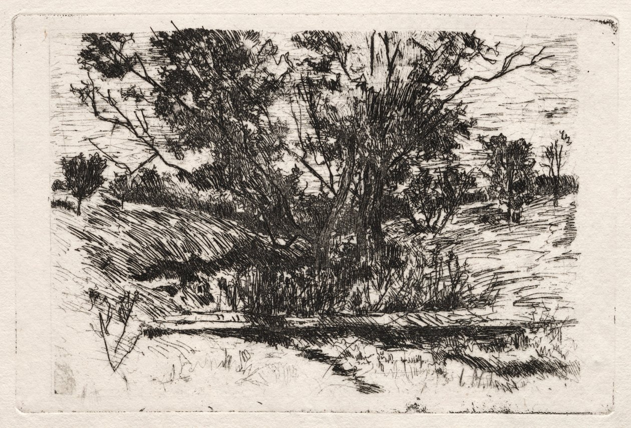 Nära Cincinnati, Ohio. av John Henry Twachtman