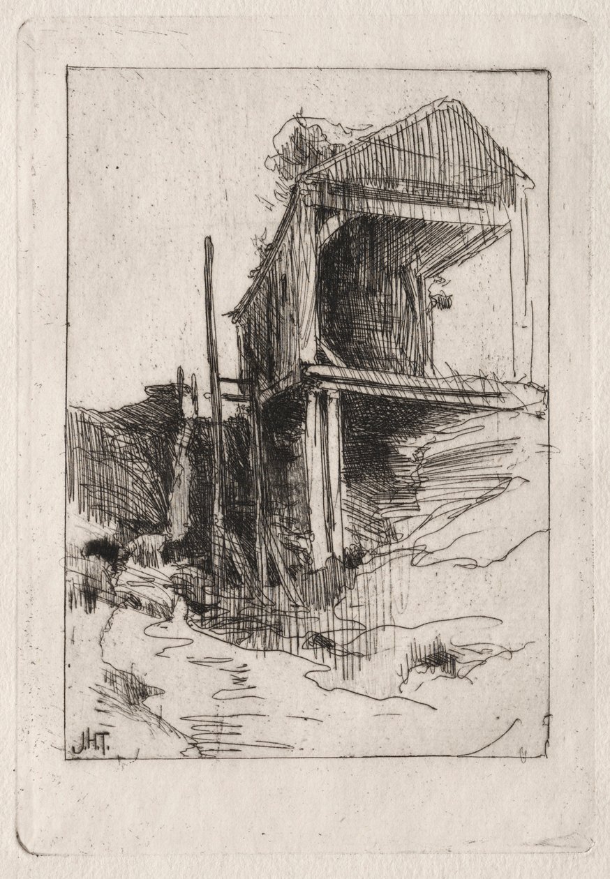Old Mill, Branchville, Connecticut. av John Henry Twachtman