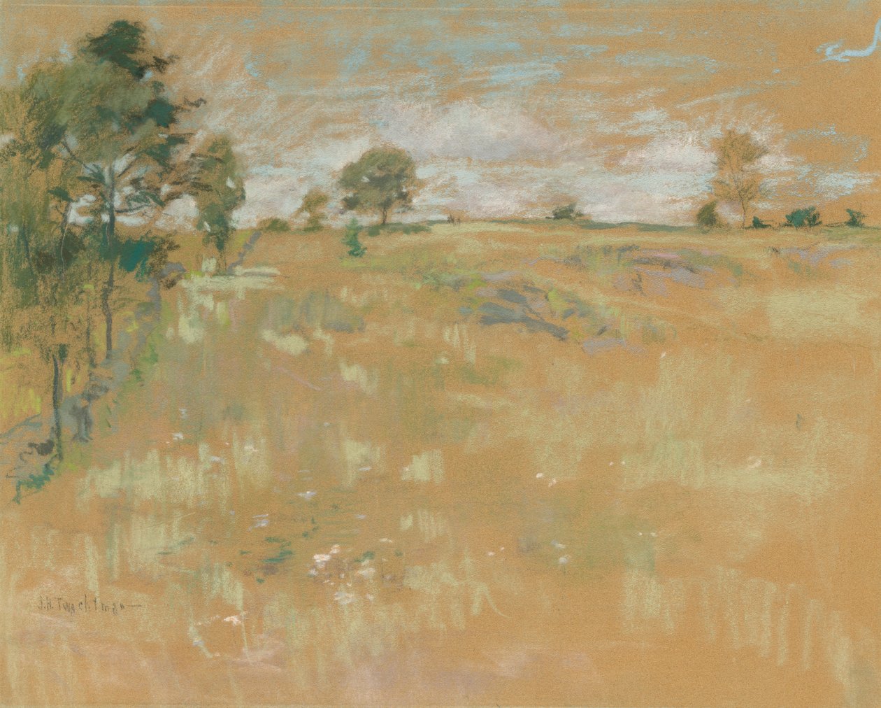 Pastures, Greenwich, Connecticut, ca. 1890-1900. av John Henry Twachtman