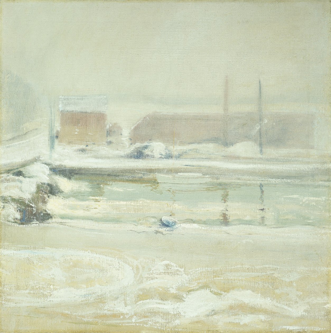 River Scene vid Cos Cob, av John Henry Twachtman
