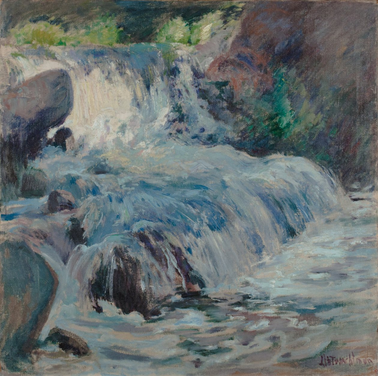 The Waterfall  av John Henry Twachtman