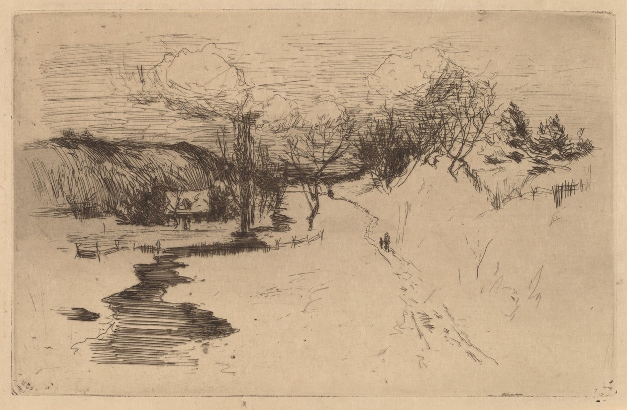 Vinter, Avondale av John Henry Twachtman