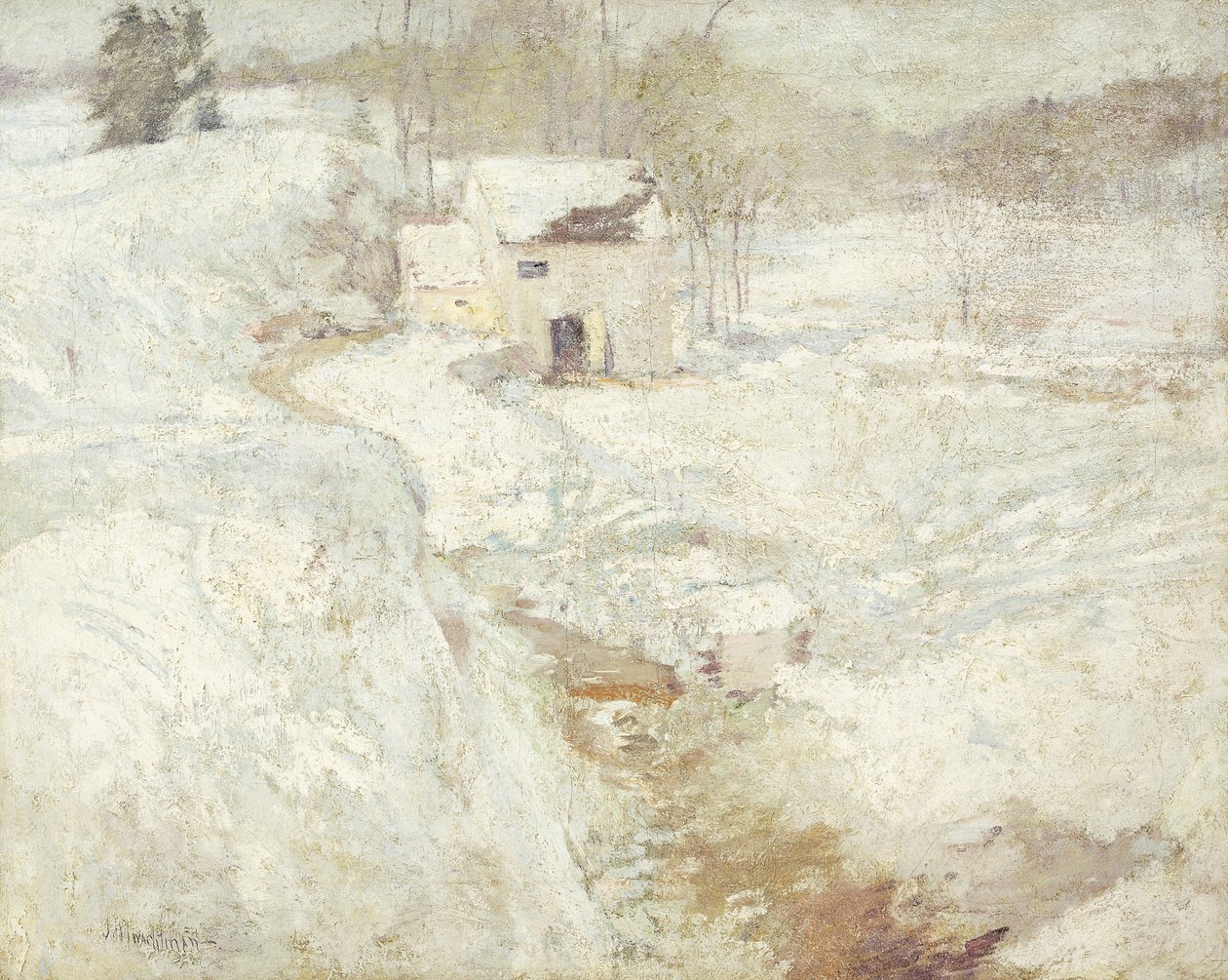 Vinterlandskap, 1890-talet av John Henry Twachtman