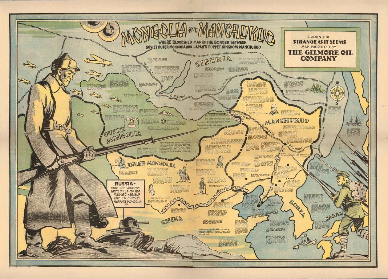 Mongoliet och Manchukuo, 1936. av John Hix
