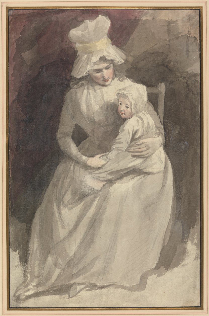 Fru Skinner och barn av John Hoppner