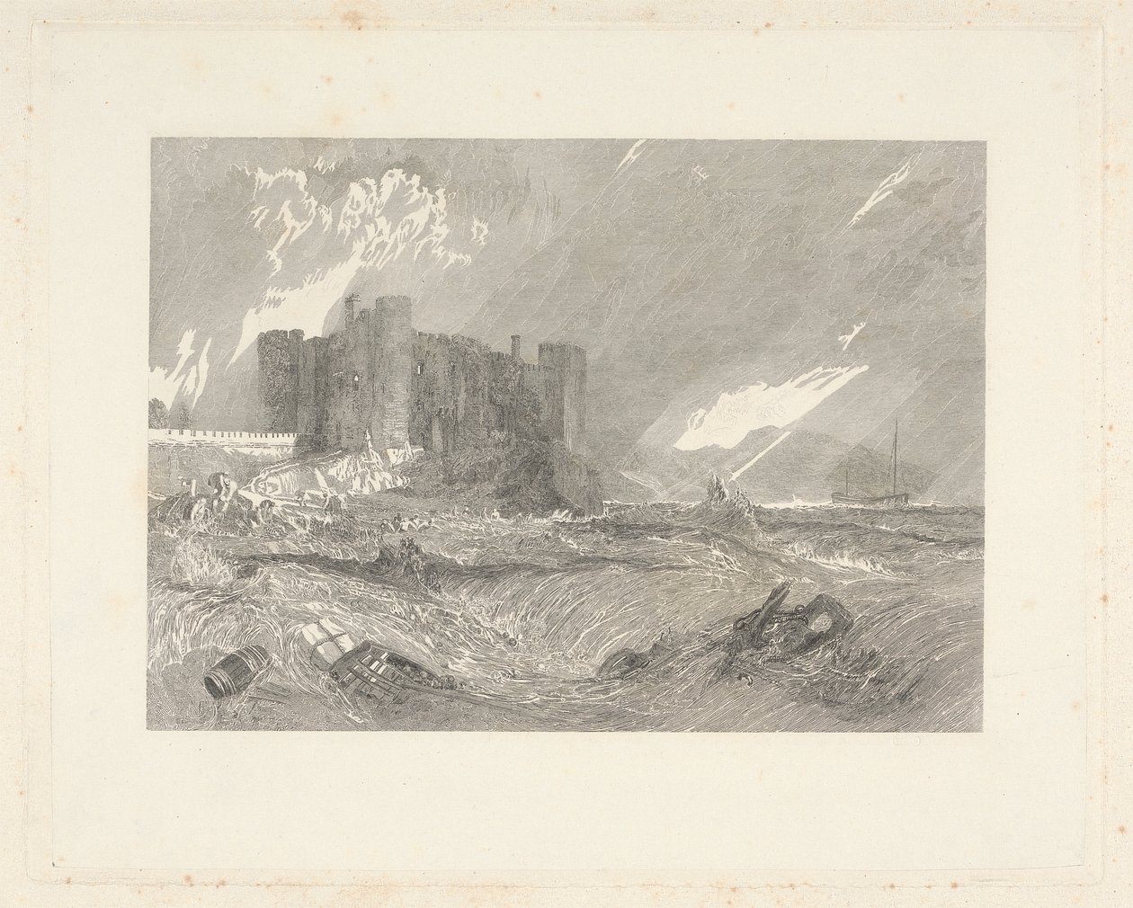 Laugharne Castle, Carmarthenshire av John Horsburgh