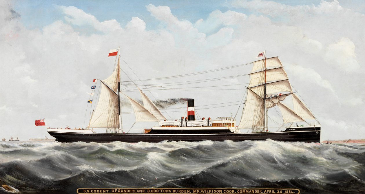 S.S. Cogent" från Sunderland, 1884-85 av John Hudson