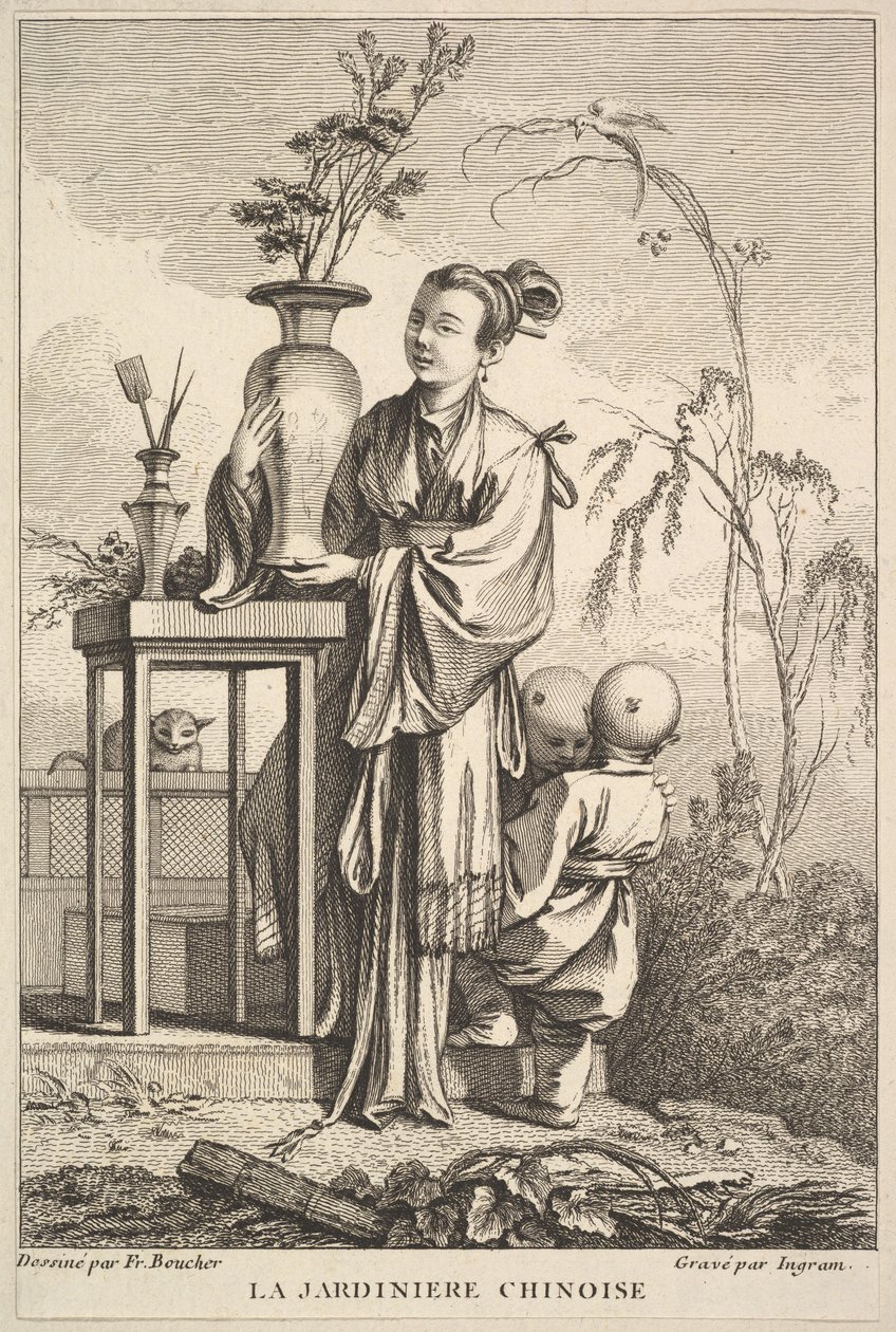 Den kinesiske trädgårdsmästaren, 1741-63. av John Ingram